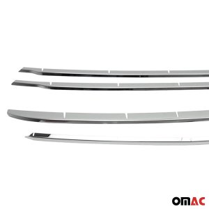 Ford Transit Connect Front Bumper Trim - Omac - S.Steel - Gloss Silver - '14-'19 Ford Transit Connect Front Bumper Trim - Omac - S.Steel - Gloss Silver - '14-'19